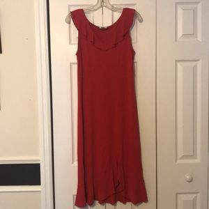 Ann Taylor Loft red dress size 10